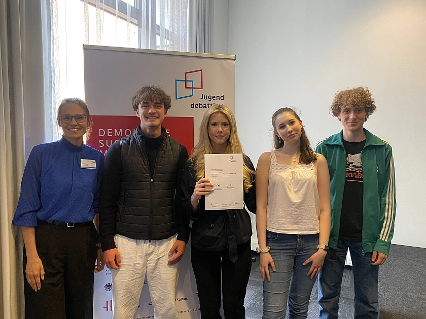 Schüler:innen, die mit nach Berlin gefahren sind