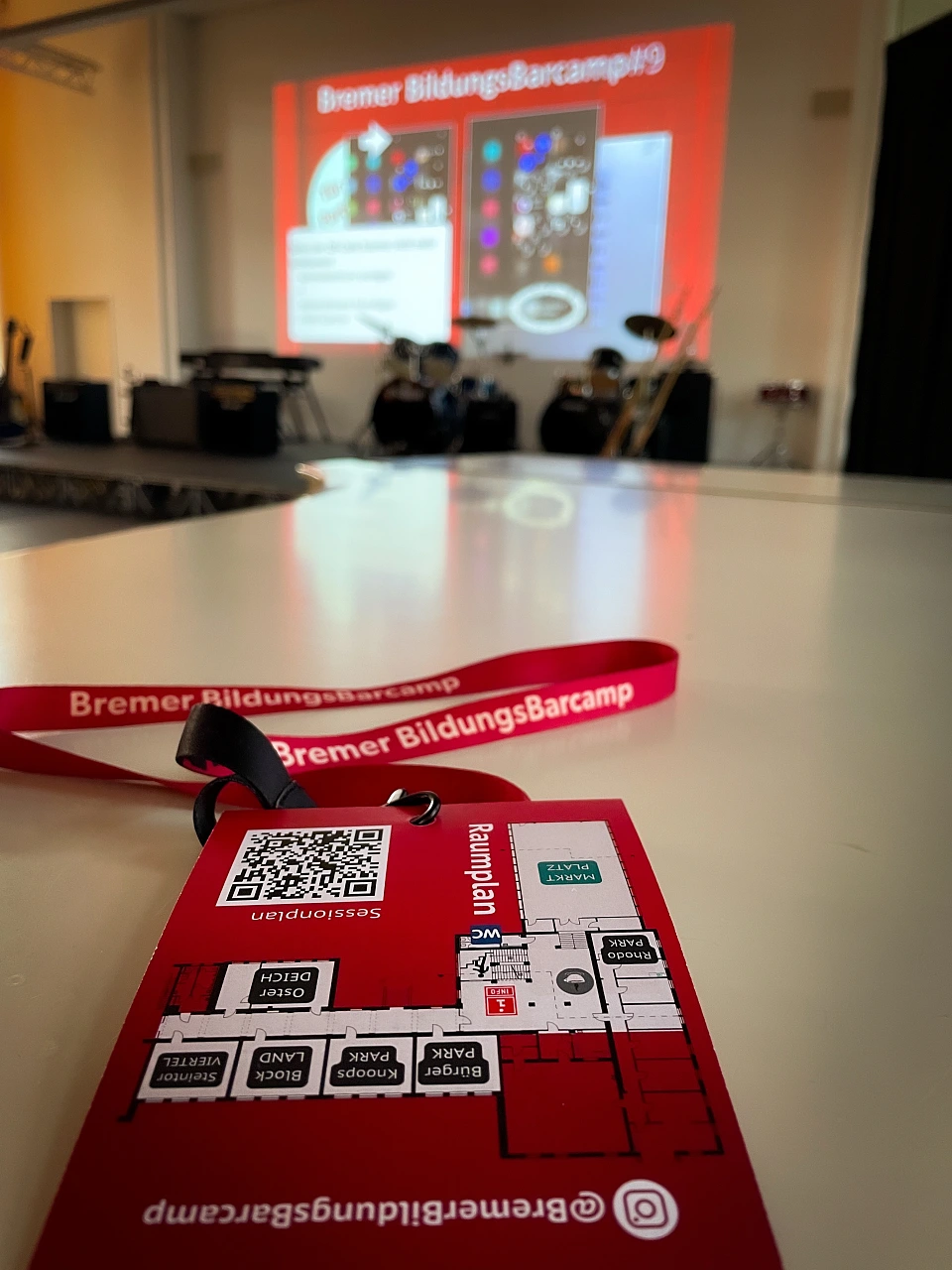 Praktisch - Die Eintrittskarte f&uuml;r das Barcamp ist gleichzeitig auch ein Raumplan!
