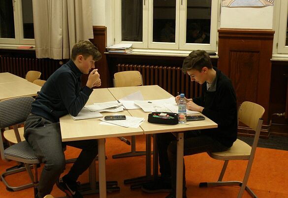 Diese beiden sind bei jeder Mathenacht am Barkhof dabei gewesen. Kein schlechtes Zeichen, oder?