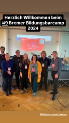 Das Orga-Team des Bildungsbarcamps